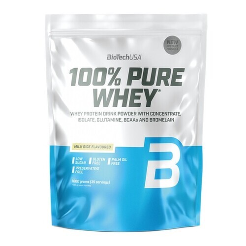 BioTech 100% Pure Whey 1000 g milk rice