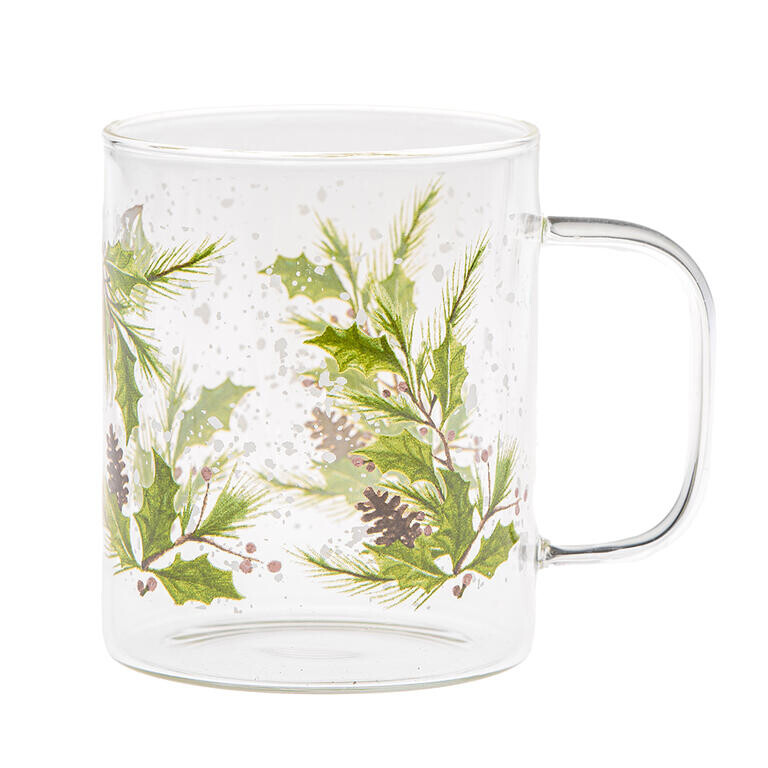 Skleněný hrnek CESMÍNA, 410 ml