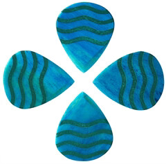 Timber Tones Jazzy Tones Max Turquoise Bone 4-Pack