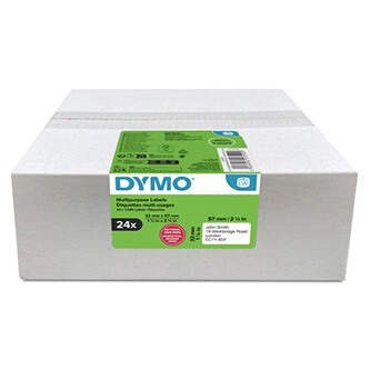 Dymo 2223590, 57mm x 32mm, multifunkční, snímatelné, bílé, originální papírové štítky, 24 x 1000 ks