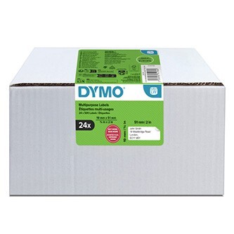 Dymo 2234184, 51mm x 19mm, multifunkční, snímatelné, bílé, originální papírové štítky, 24 x 500 ks