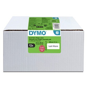 Dymo 2234183, 89mm x 41mm, na jmenovky, snímatelné, bílé, originální papírové štítky, 12 x 300 ks