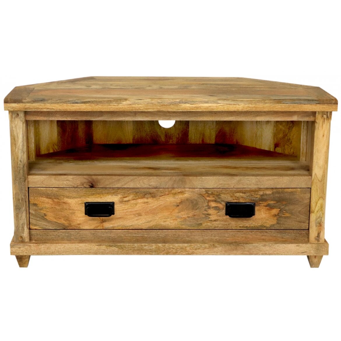 indickynabytek.cz - TV stolek rohový Devi 110x60x50 z mangového dřeva