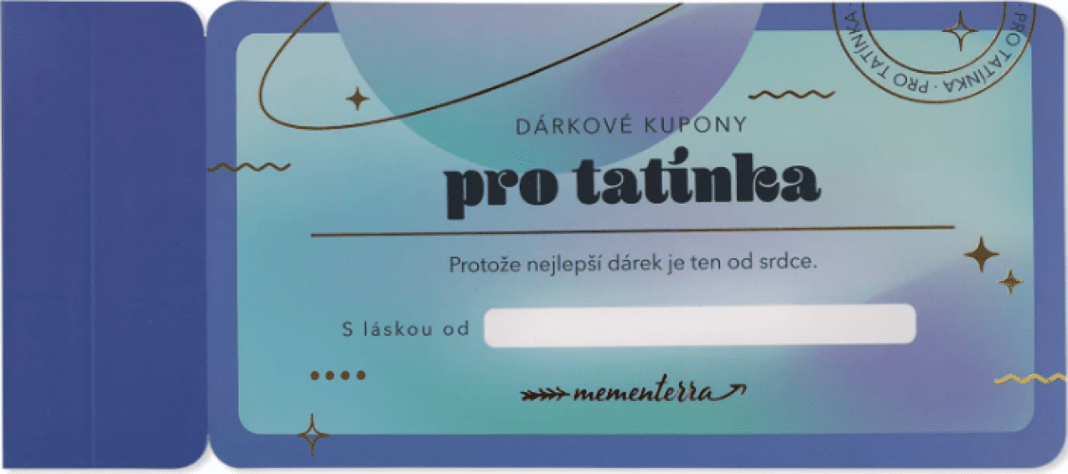 Dárkové kupony pro tatínka