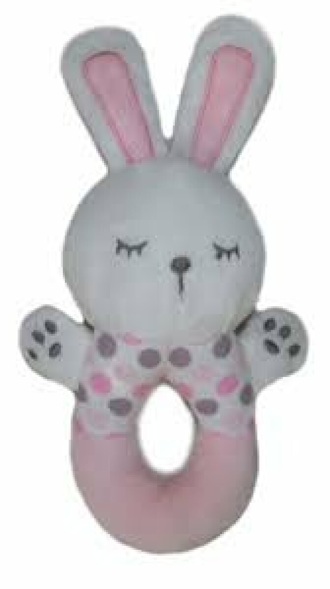 Chrastítko zvířátko růžové – 14 cm