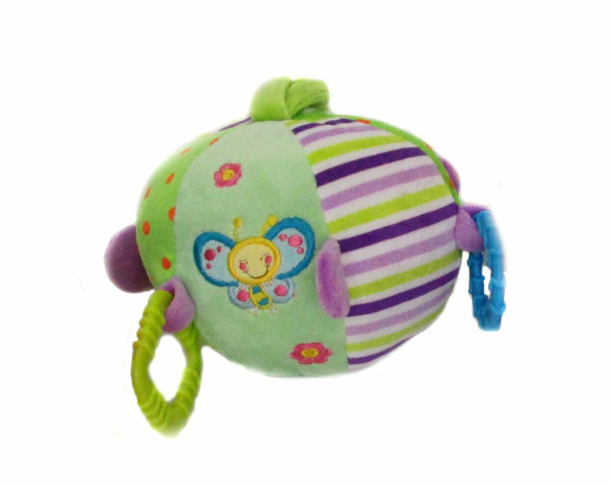 Chrastítko koule zelená – 14 cm