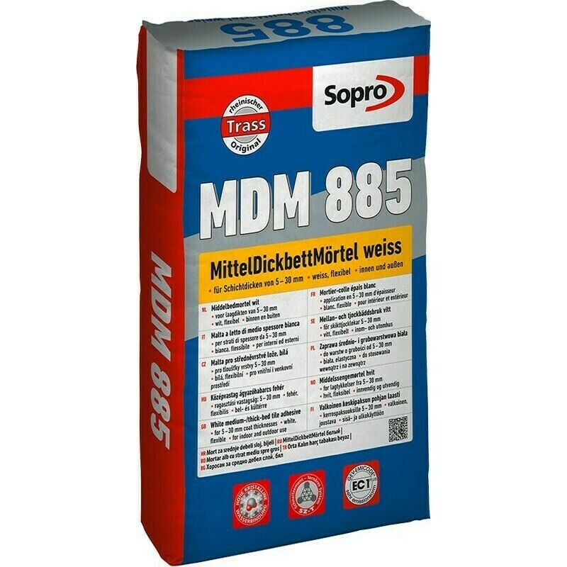 Hmota lepicí Sopro MDM 885 bílá 25 kg