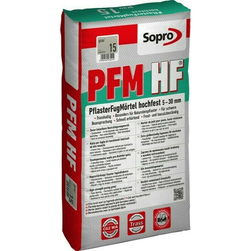 Hmota spárovací Sopro PFM HF 575 dlaždicová šedá 25 kg