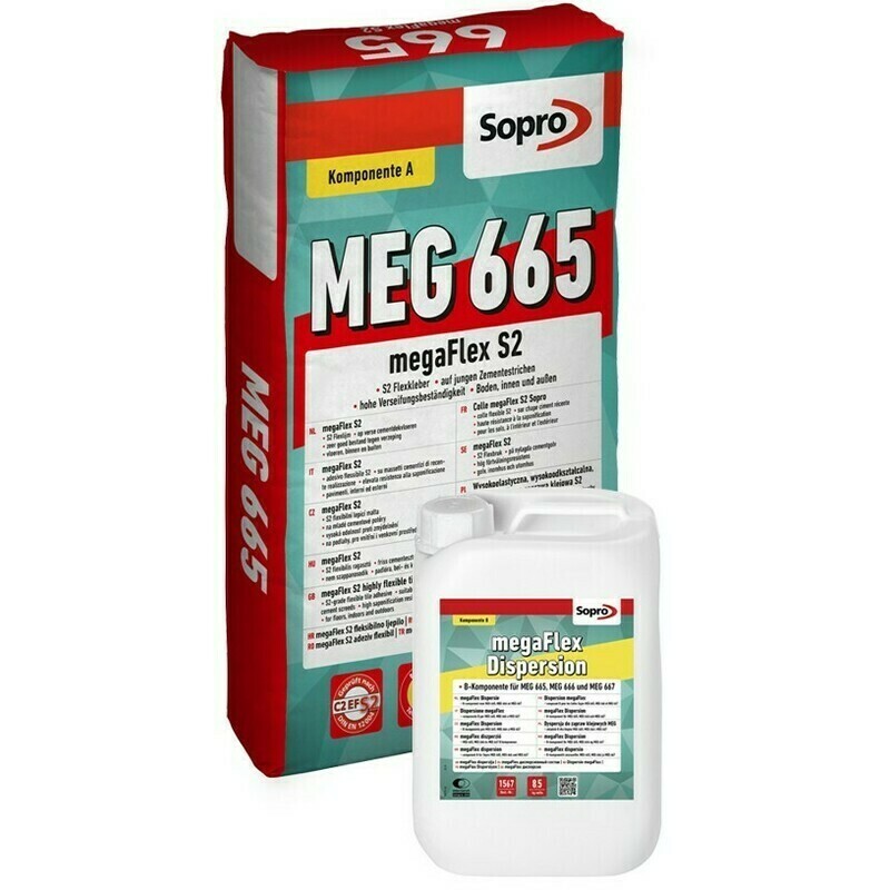 Hmota lepicí Sopro MEG 665 C2 E S2 složky A+B 25 kg