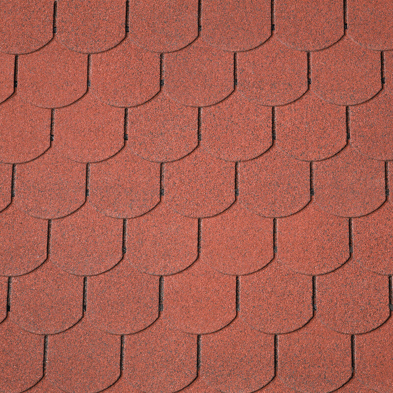 Šindel asfaltový IKO 2.0 Superglass Biber 10 Cihlově červená 2,0 m2