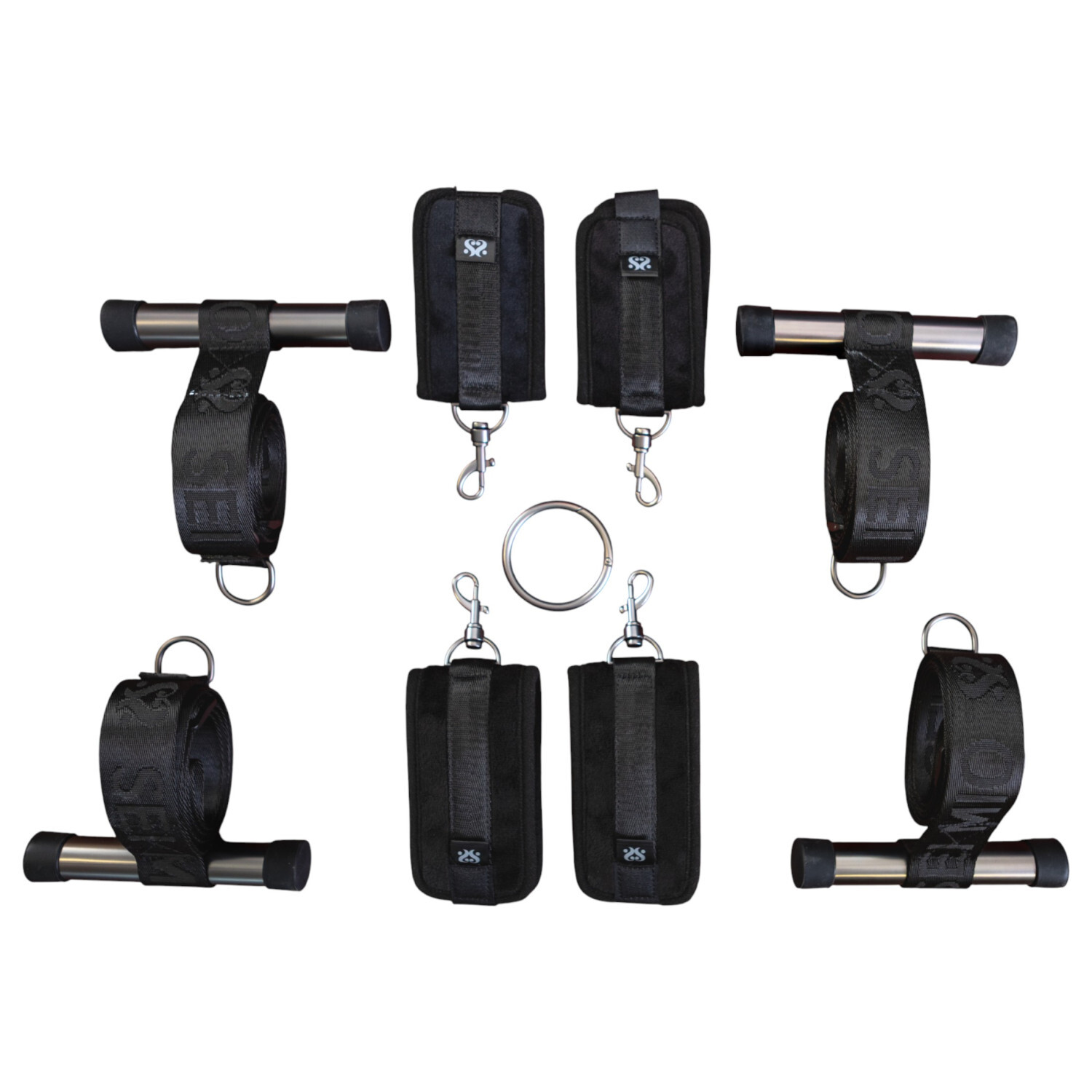 Sei Mio - dveřní upevňovací bondage kříž (černý)