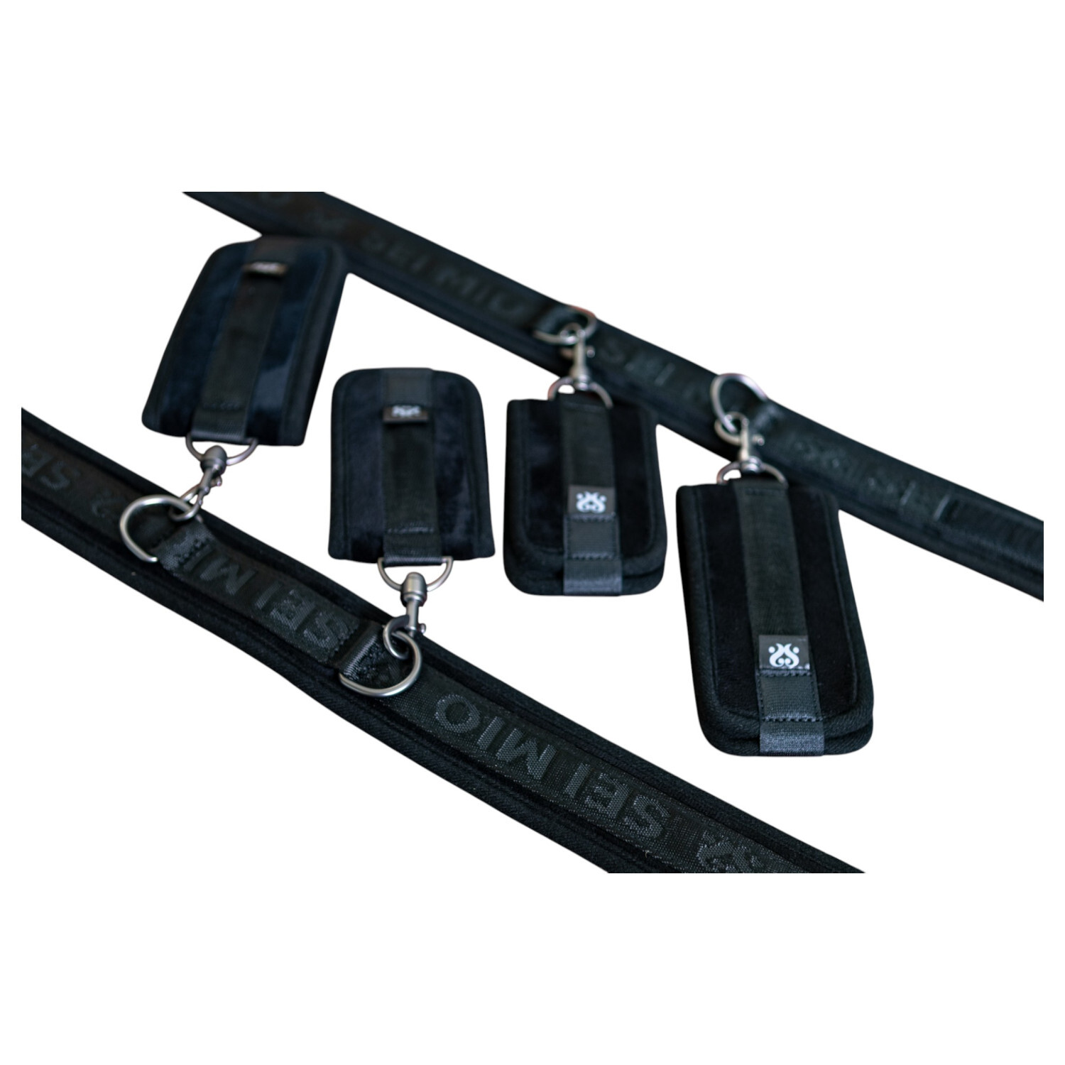 Sei Mio - pouta na stehna, zápěstí a kotníky (černá)