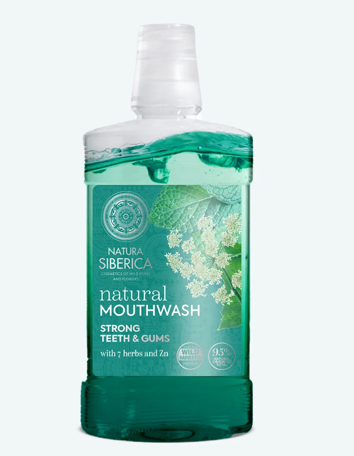 Natura Siberica Přírodní ústní voda se 7 sibiřskými bylinami a zinkem 520 ml