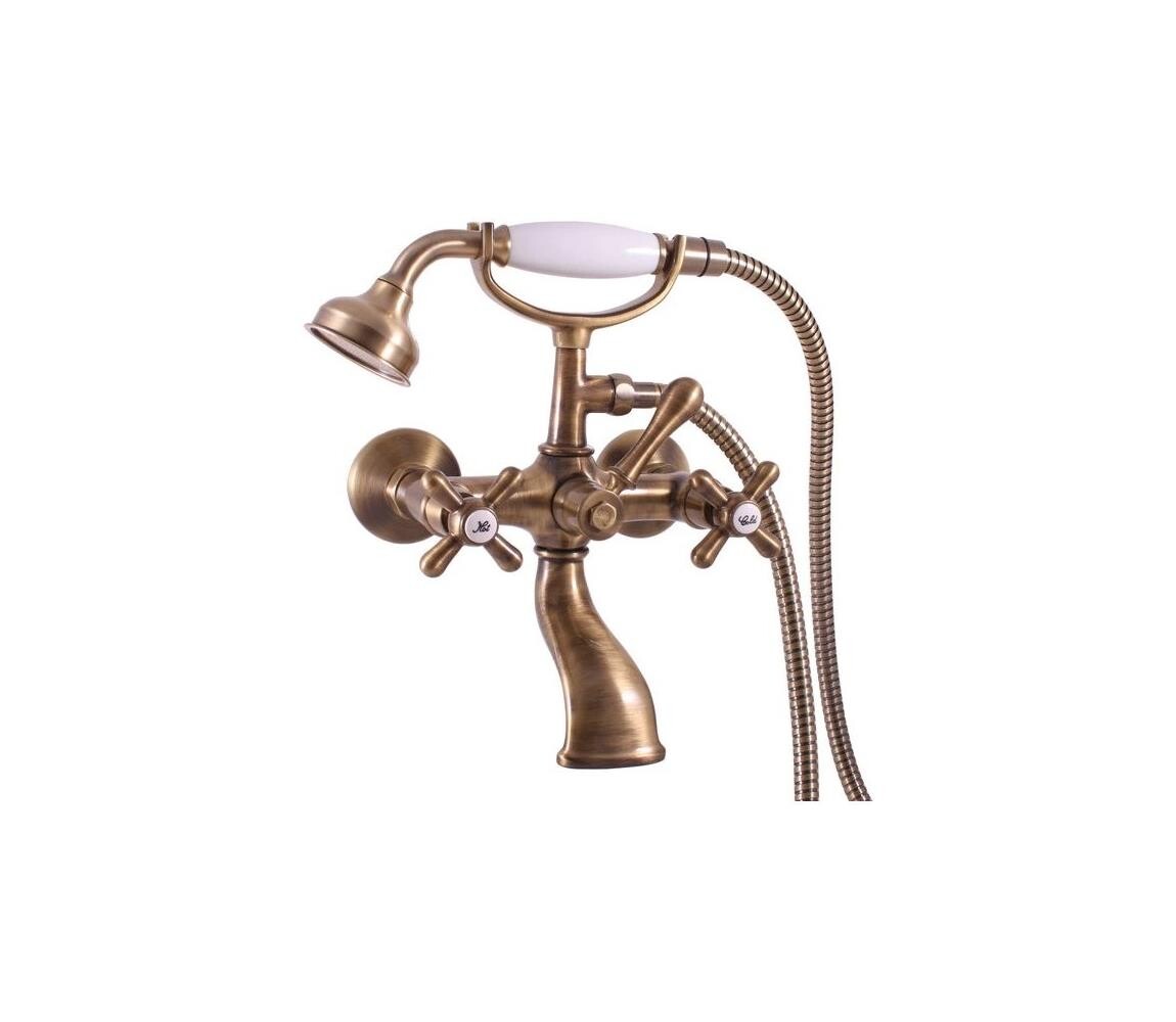 RAV Slezák MK159.5/2SM - Vanová sada s baterií MORAVA RETRO stará mosaz MK159.5/2SM