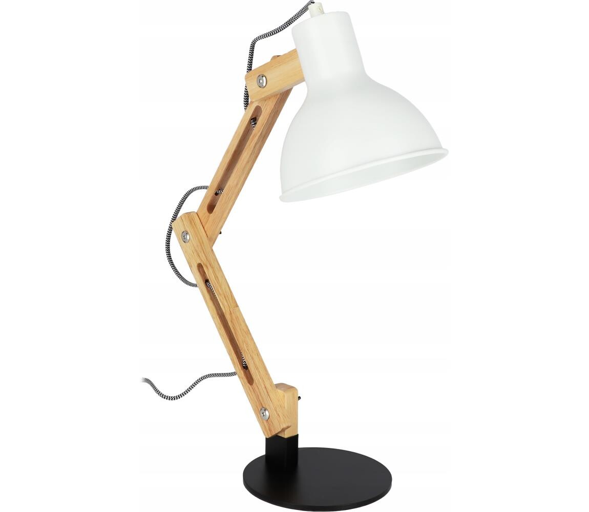 SmartLED Stolní lampa 1xE27/40W/230V bílá/černá 7888