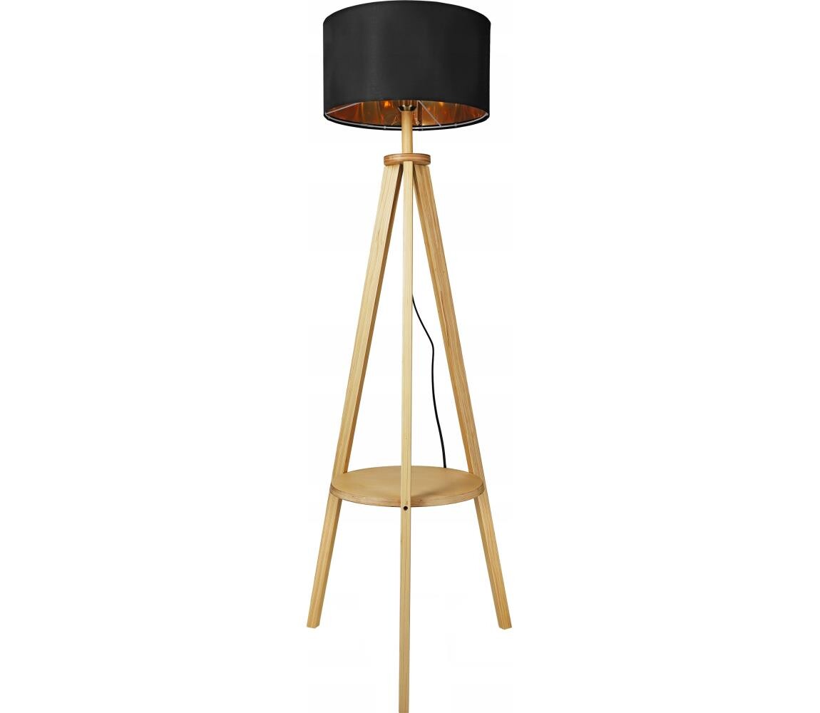 SmartLED Stojací lampa 1xE27/40W/230V černá 7903