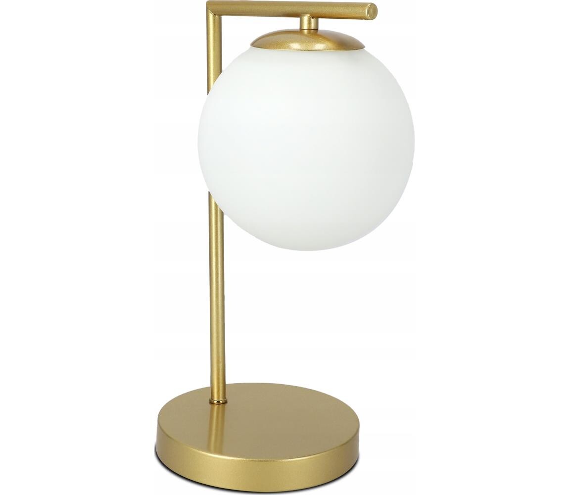 SmartLED Stolní lampa 1xE27/40W/230V zlatá/bílá 7985