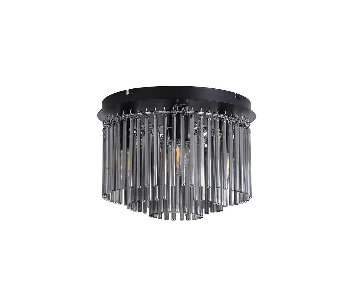 Searchlight 55620-320SM-Stropní svítidlo SWIZZLE 5xE14/60W/230V pr.32 cm kouřová 55620-320SM