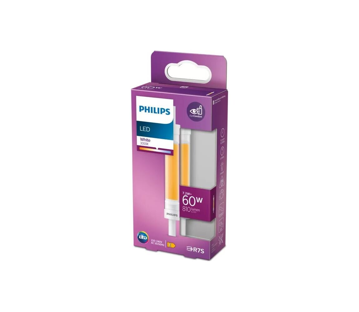 LED Žárovka Philips R7s/7,2W/230V 4000K 118 mm 8719514303850