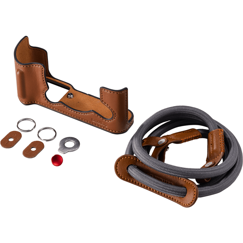 SMALLRIG 5670 Leather Half Case Kit for FUJIFILM X-T30 / X-T30 II / X-T30 III Brown