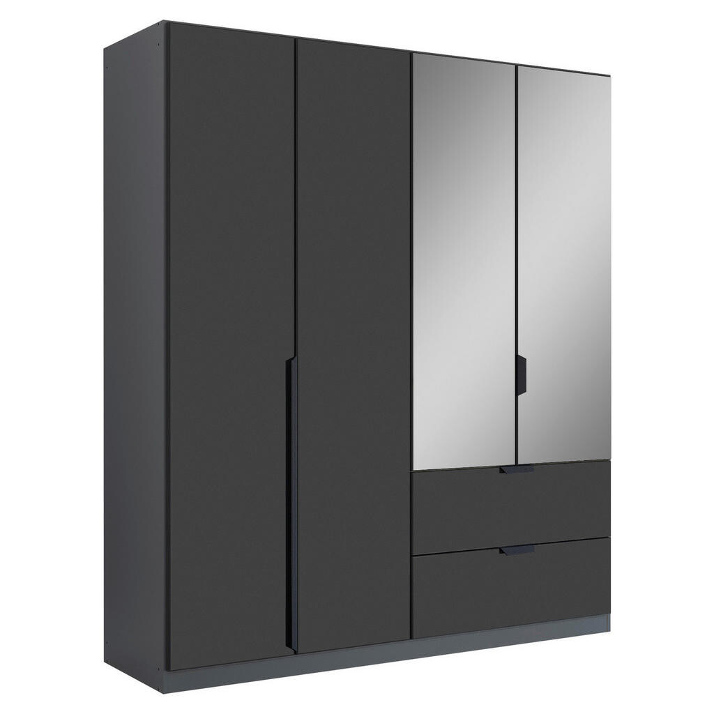 Rauch Möbel ŠATNÍ SKŘÍŇ, šedá, tmavě šedá, 181/210/54 cm