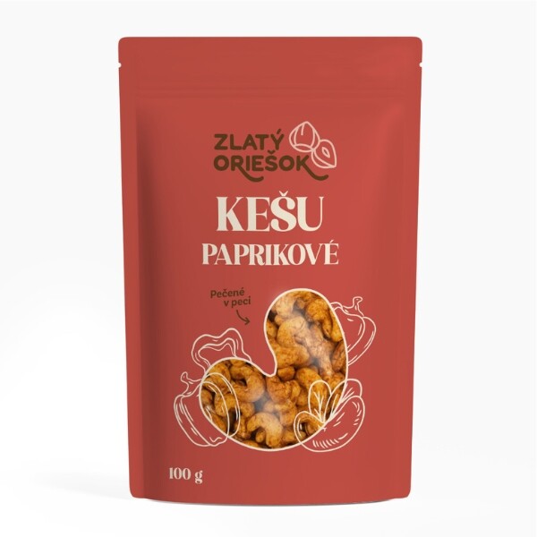 Zlatý Oříšek – Paprikové kešu 100 g