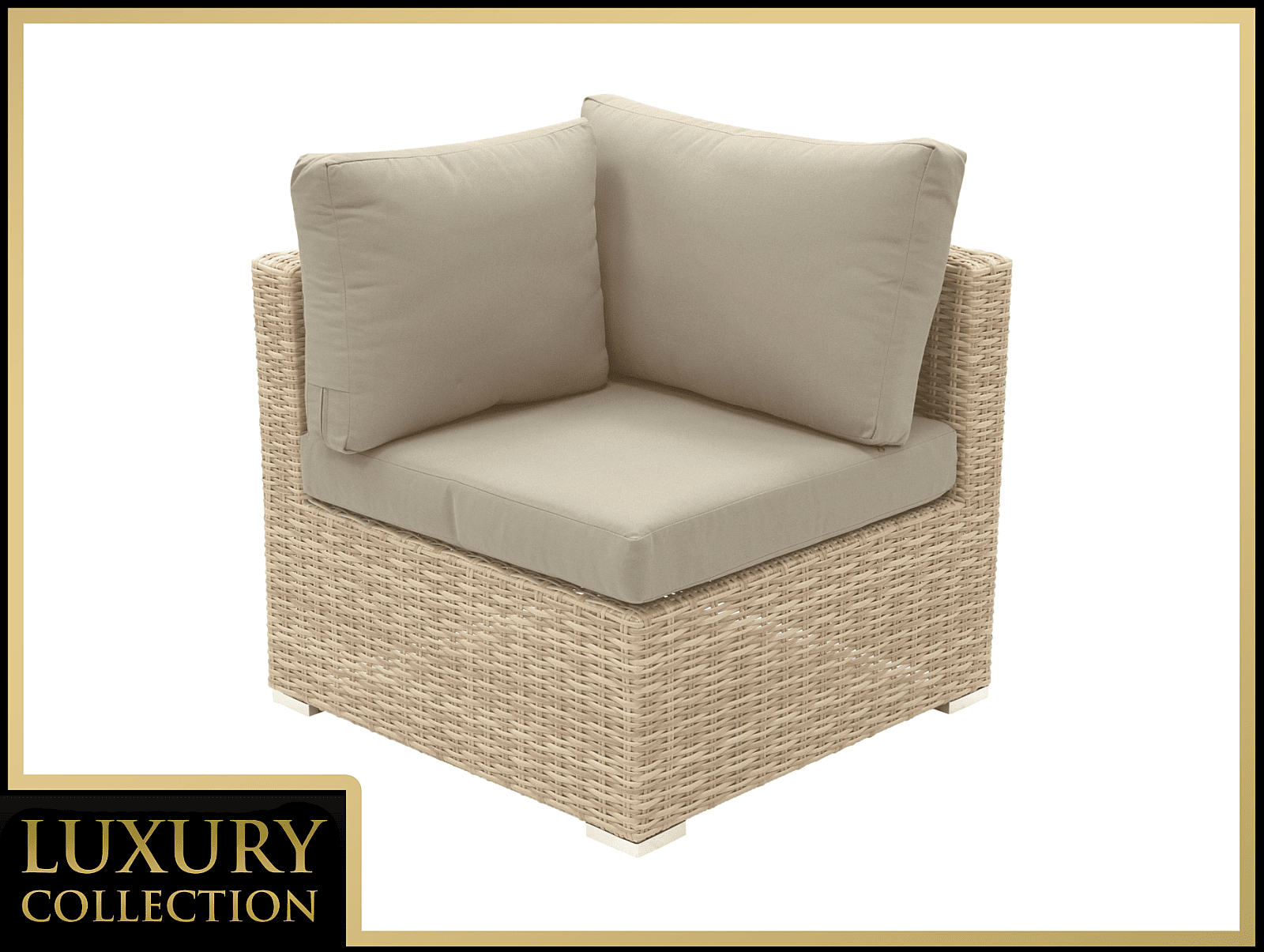 DEOKORK Ratanový rohový díl MALIBU (cappuccino)