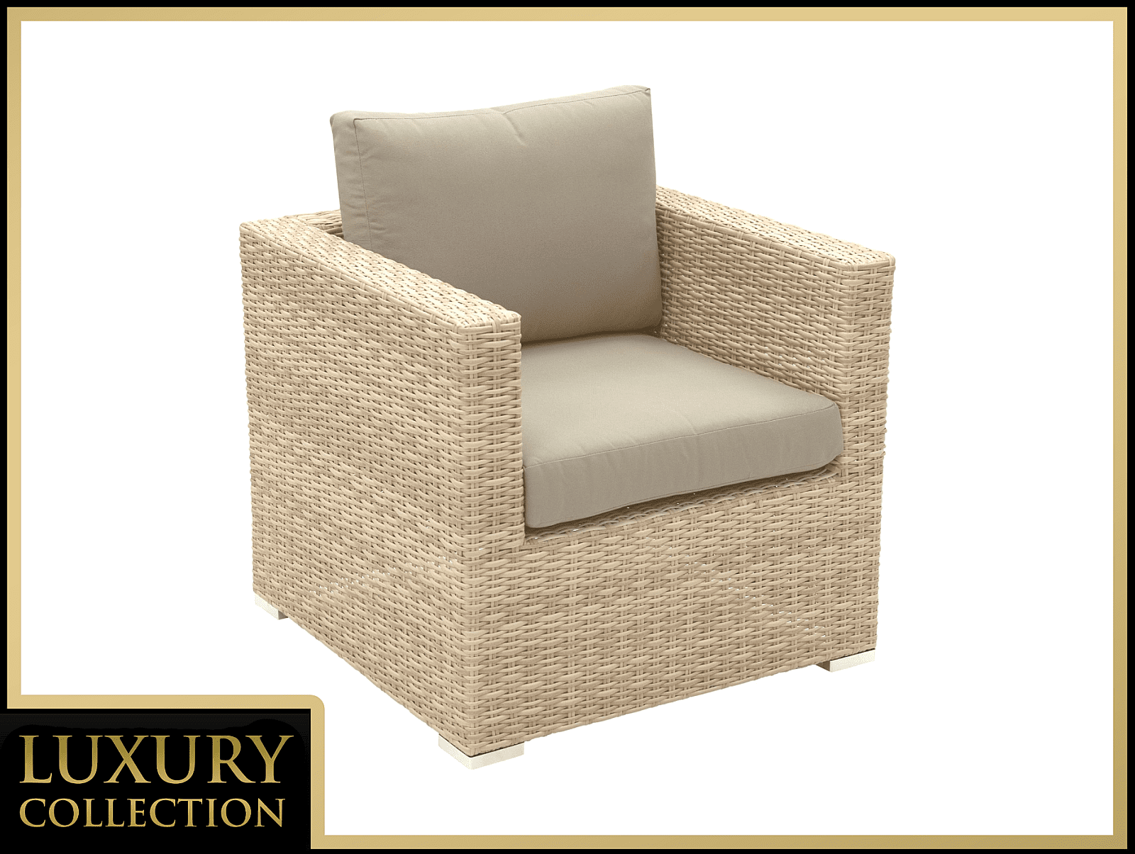 DEOKORK Ratanové křeslo MALIBU (cappuccino)