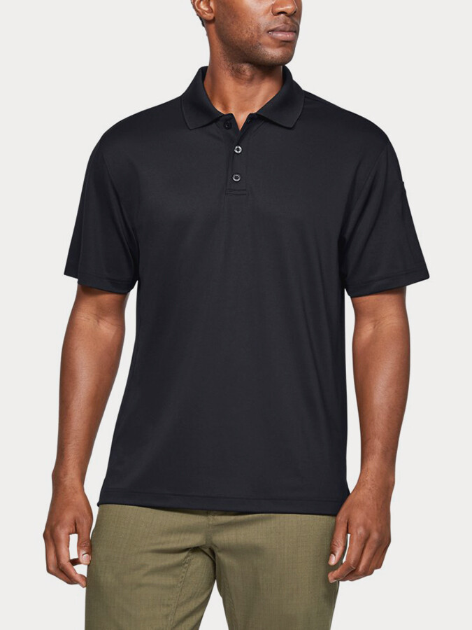 Under Armour Triko TAC PERFORMANCE POLO-BLK - Pánské