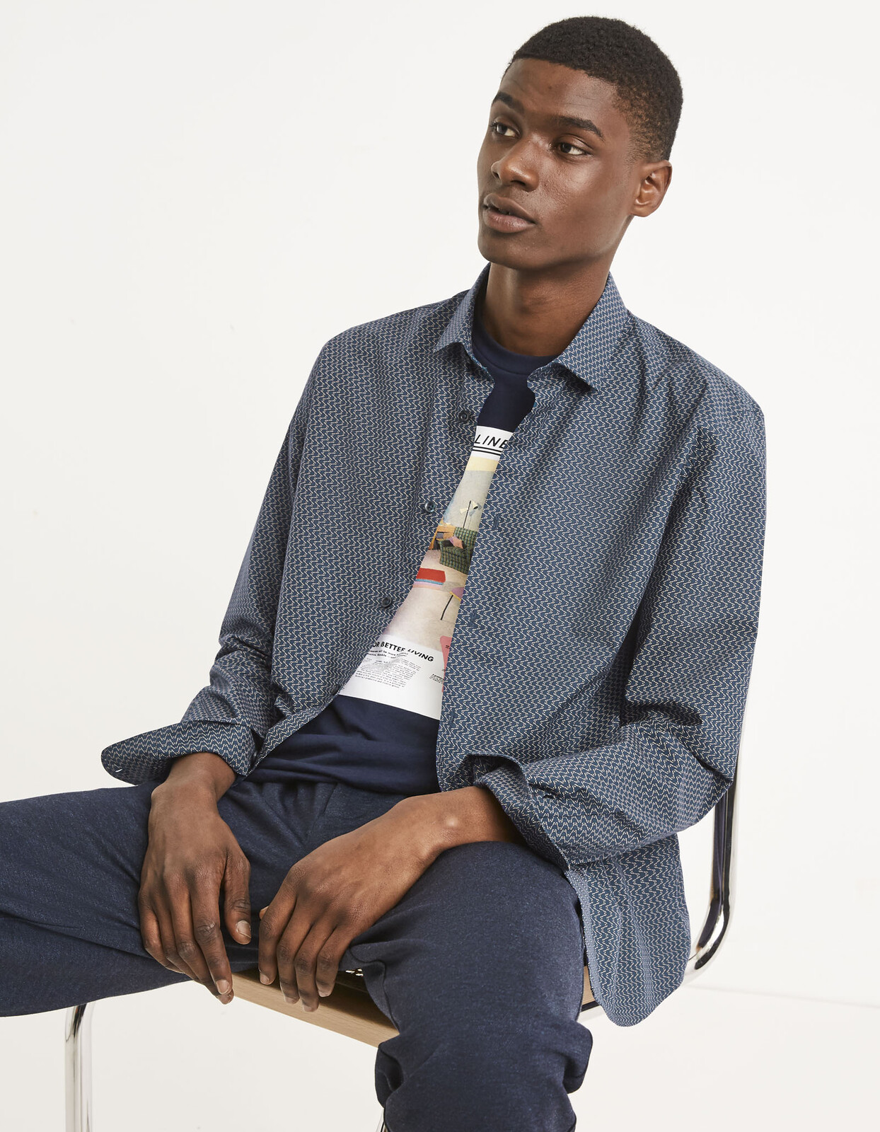 Celio Bavlněná košile Taventy - Pánské