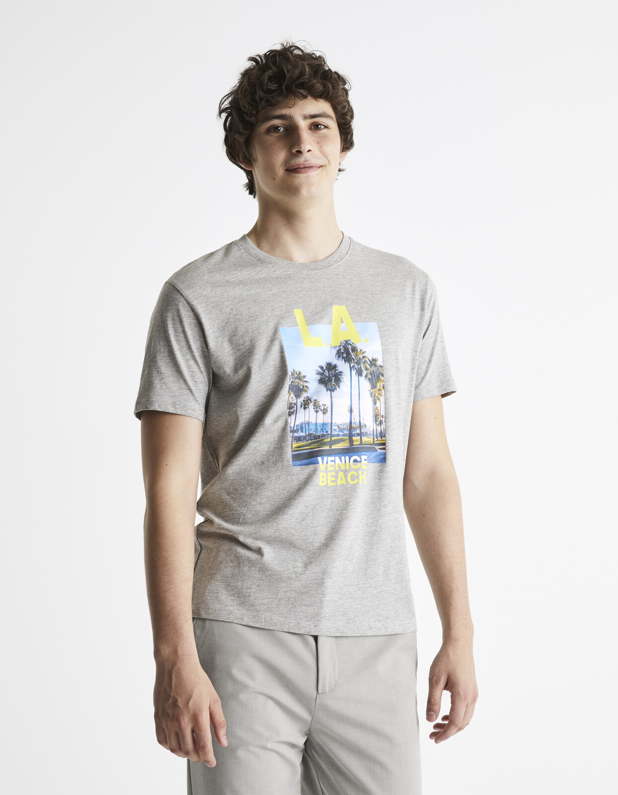 Celio Bavlněné tričko Cesouth L.A. - Pánské