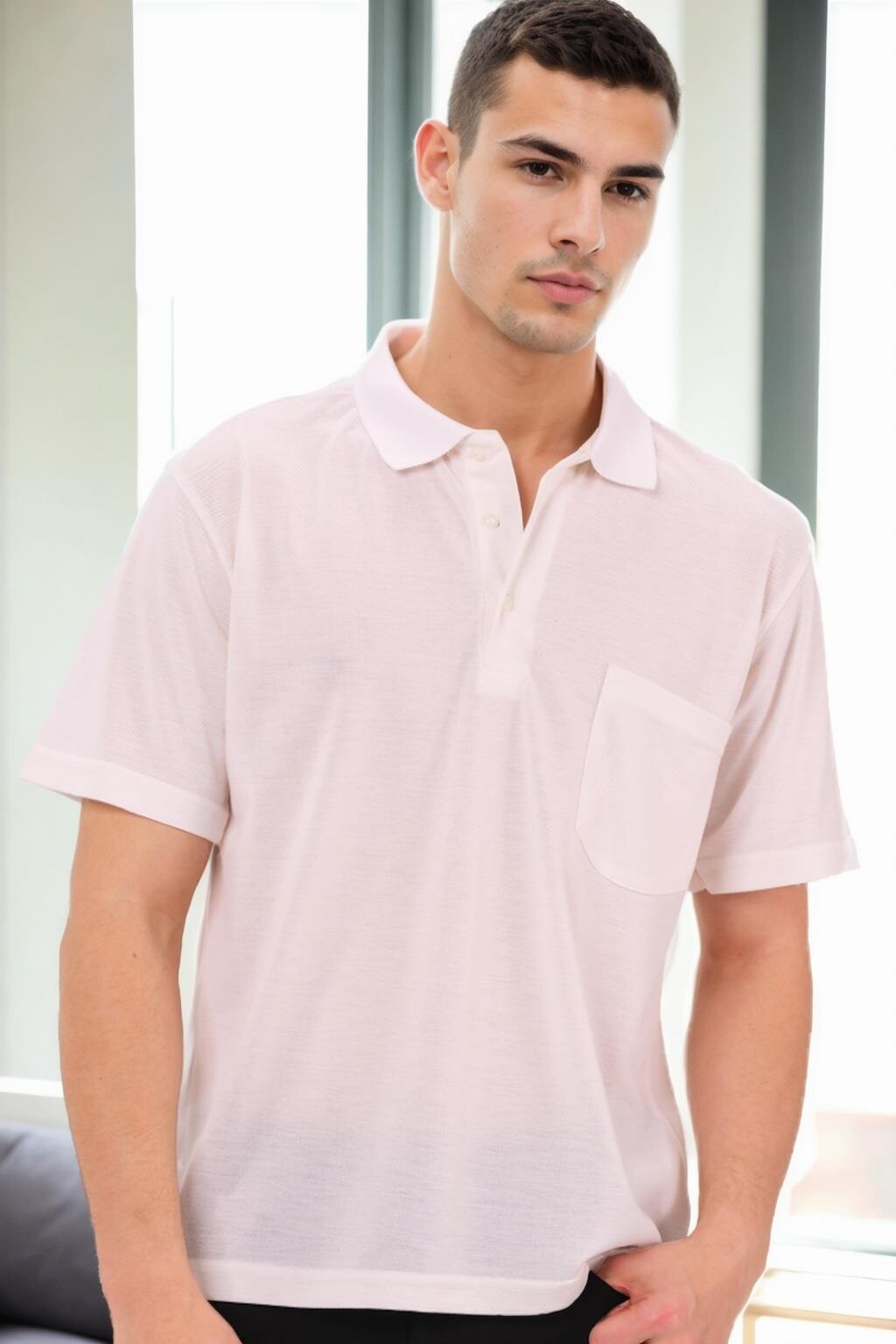 Bílá pánská polokošile Dewberry