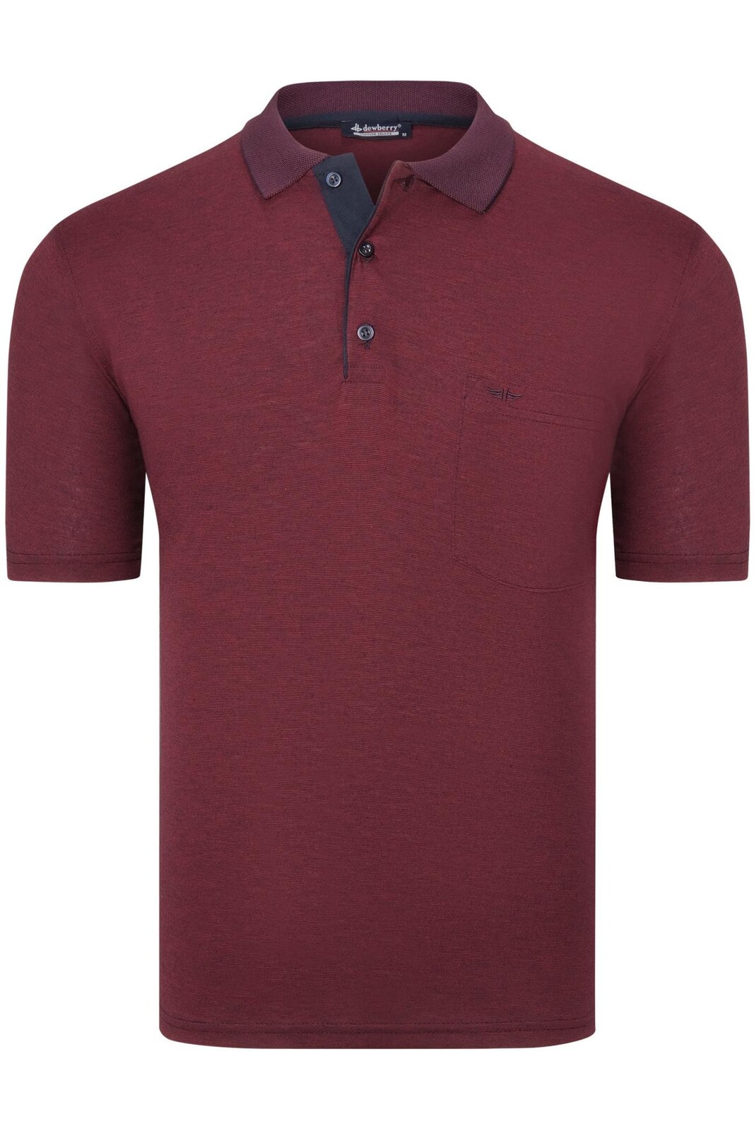Bordová pánská polokošile Dewberry