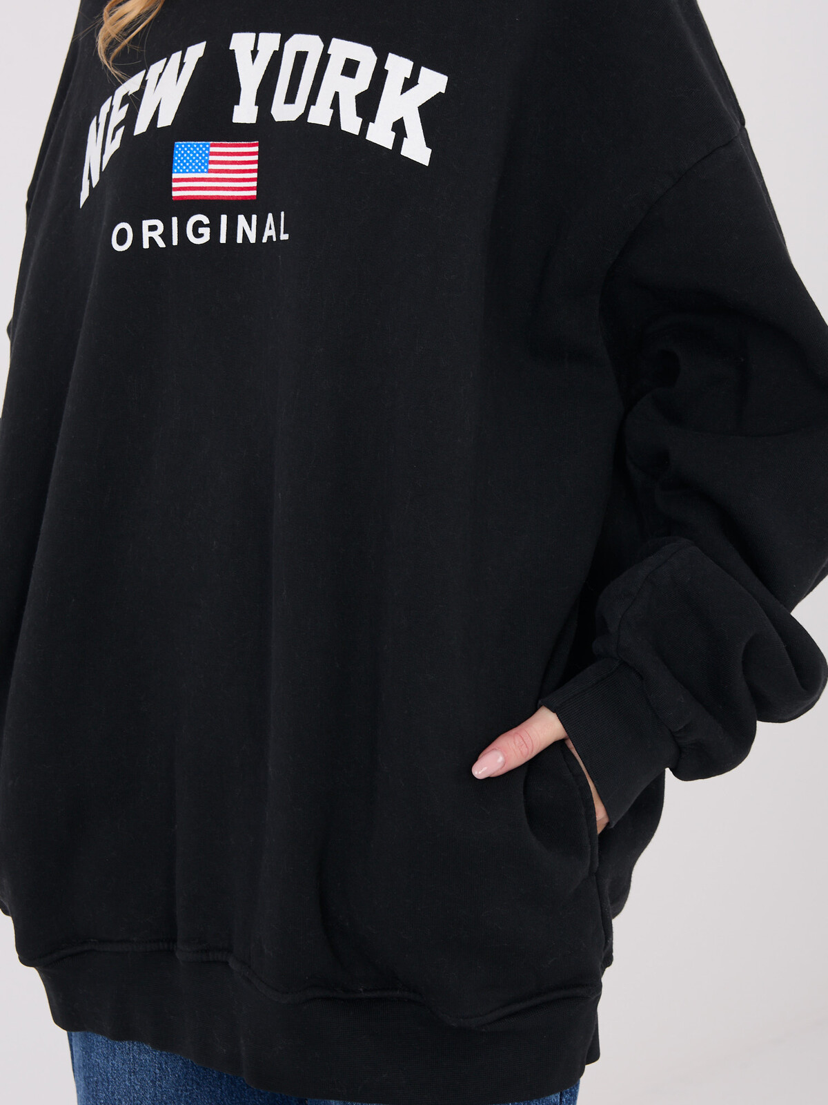 Černá mikina New York Original
