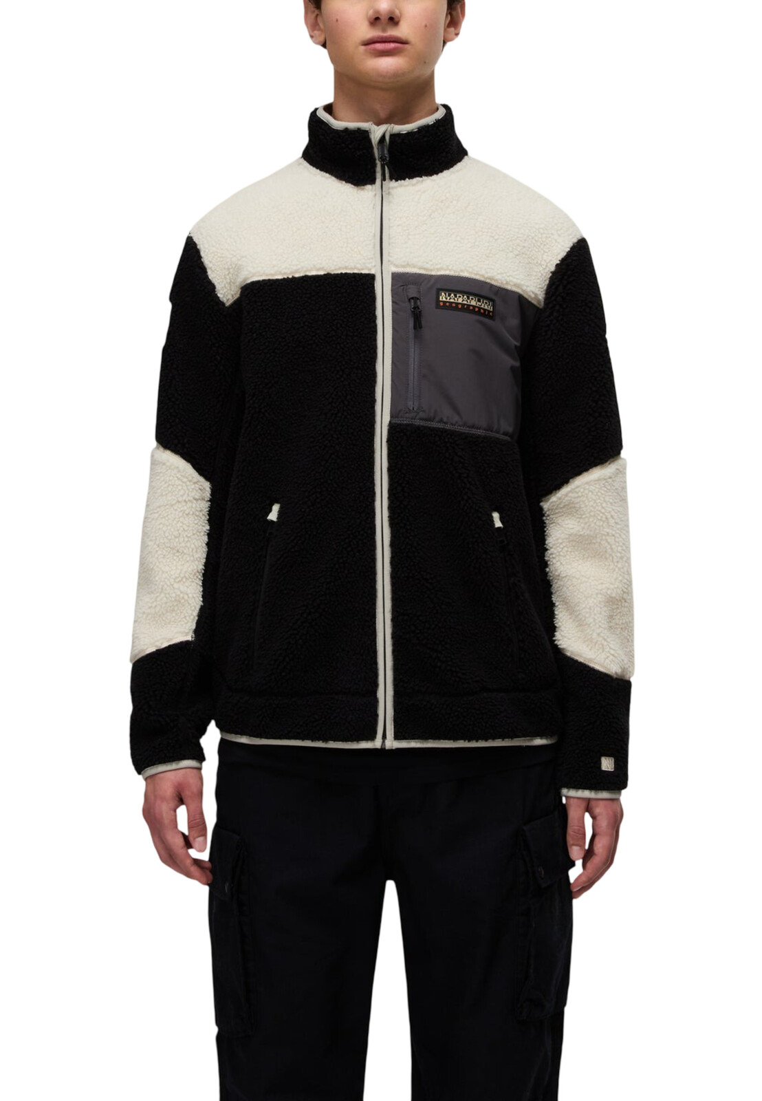 Napapijri fleecová mikina s dlouhým rukávem