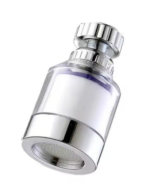 Eco produkty Filtra Cotton 1 chrom, dřezová nebo umyvadlová filtrační sprcha, perlátor s kloubem a výměnným filtrem k vodovodní baterii se závitem M22/M24, chrom