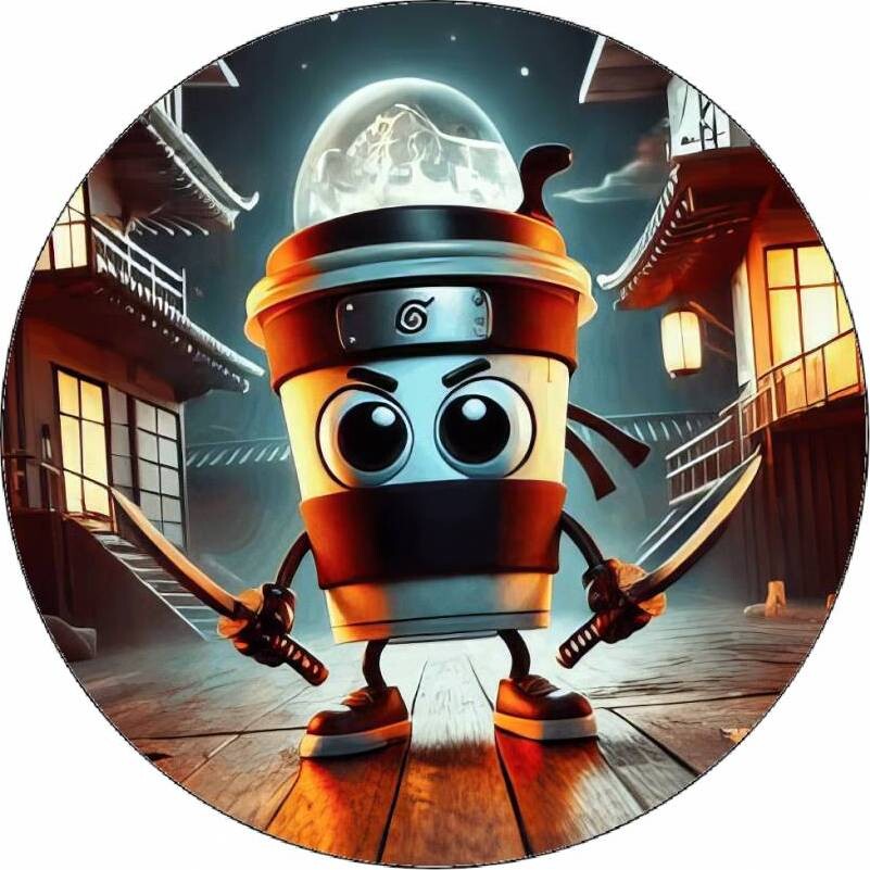 Jedlý papír Cappuccino Assassino Italský brainrot 19,5 cm - Pictu Hap - Pictu Hap