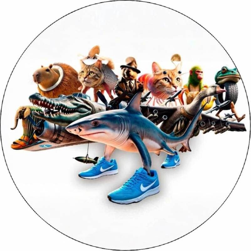 Jedlý papír Italský brainrot 19,5 cm - Pictu Hap - Pictu Hap