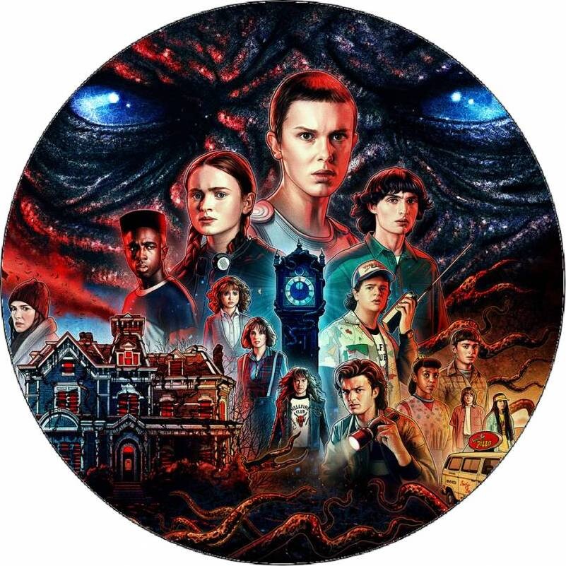 Jedlý papír Stranger Things 19,5 cm - Pictu Hap - Pictu Hap