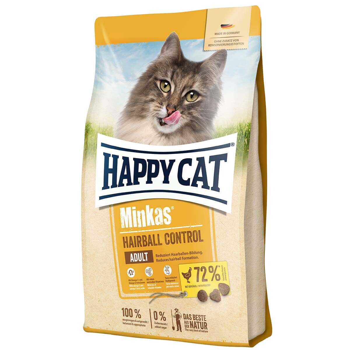 Happy Cat Minkas Hairball Control drůbež 2 × 10 kg