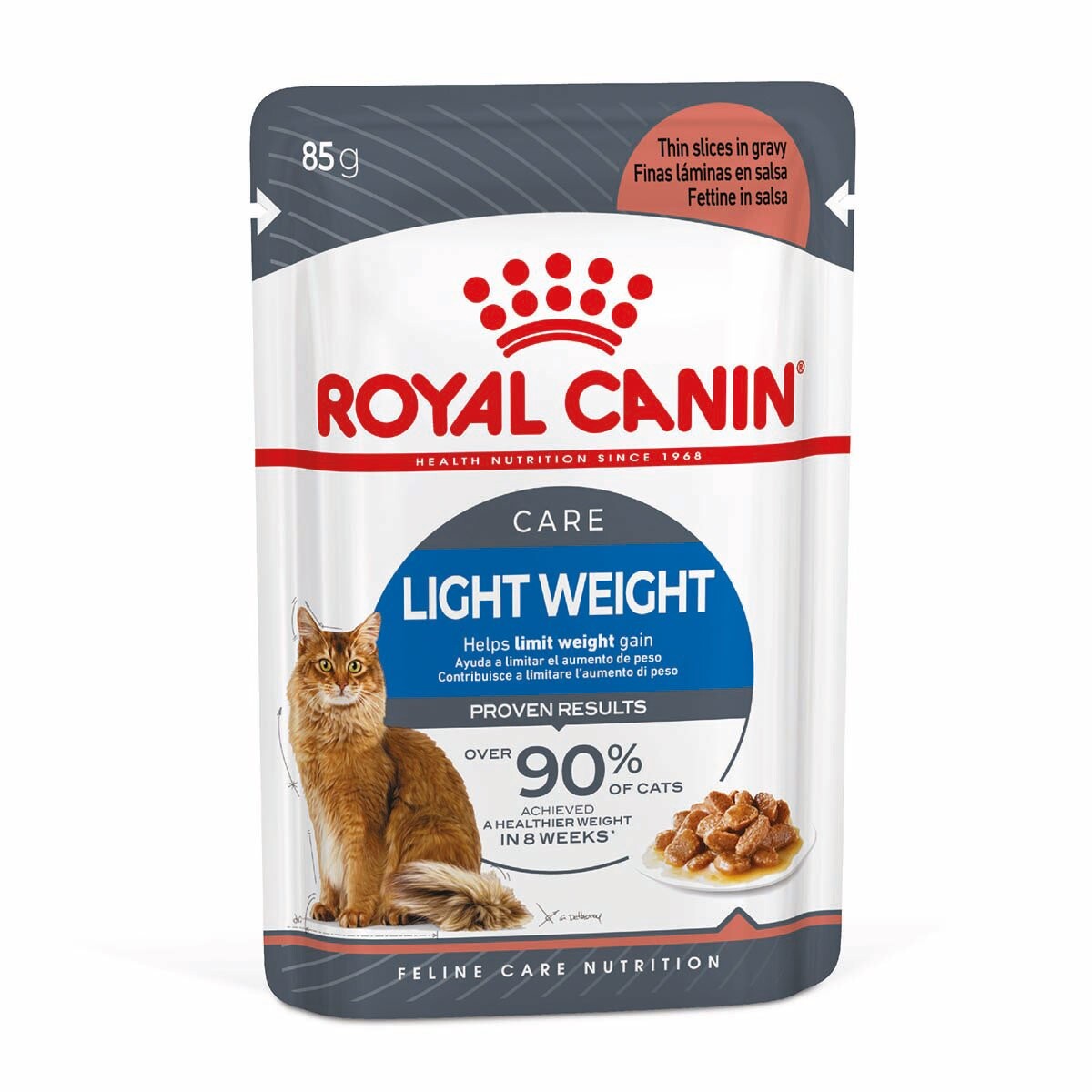 ROYAL CANIN ULTRA LIGHT v omáčce pro kočky se sklonem k nadváze 48 × 85 g