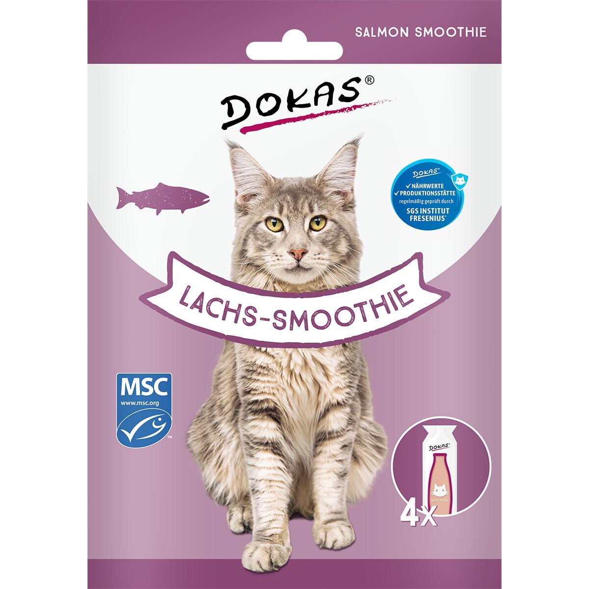 Dokas smoothie z lososa 4 × 120 ml