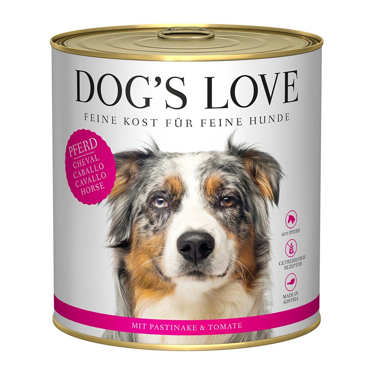 DOG'S LOVE ADULT koňské maso 12 × 800 g