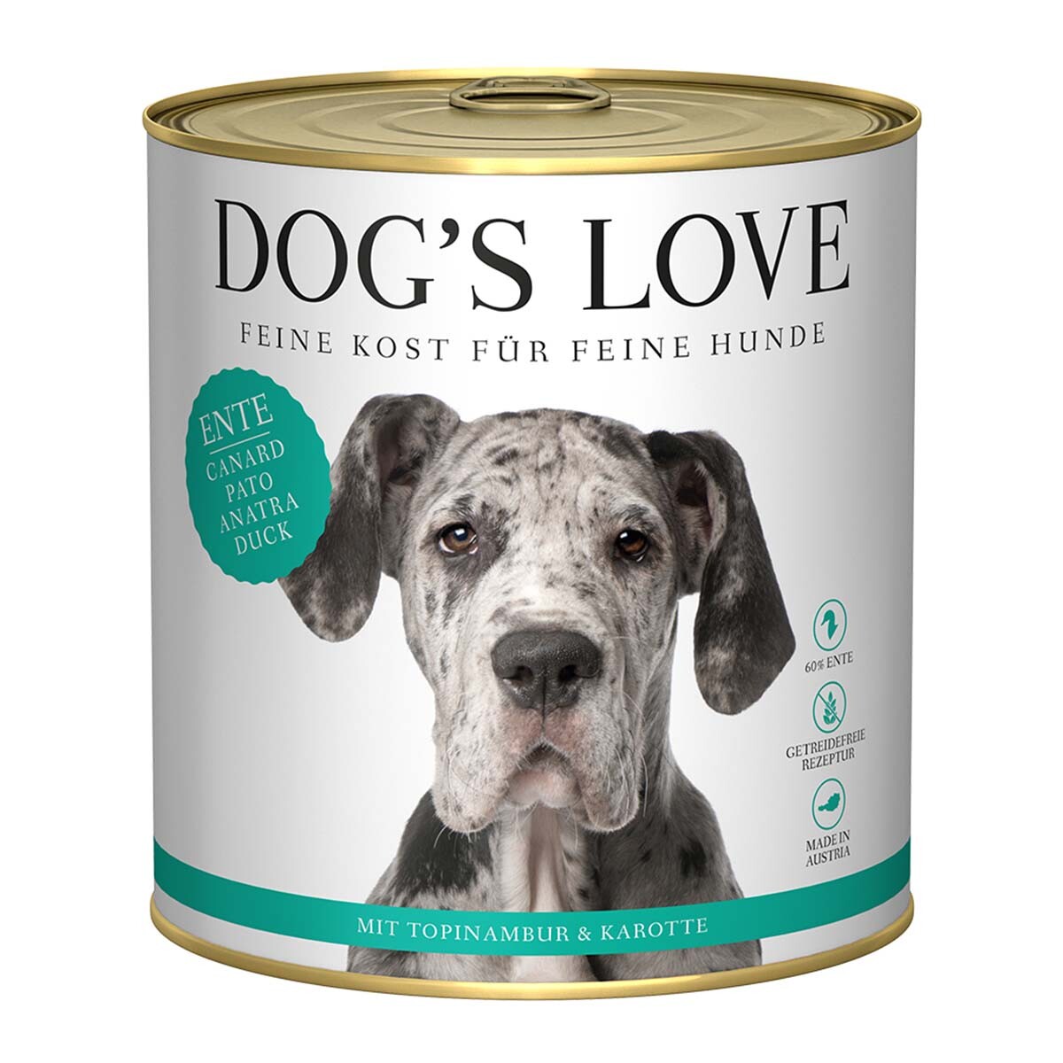 DOG’S LOVE ADULT kachna 6 × 800 g