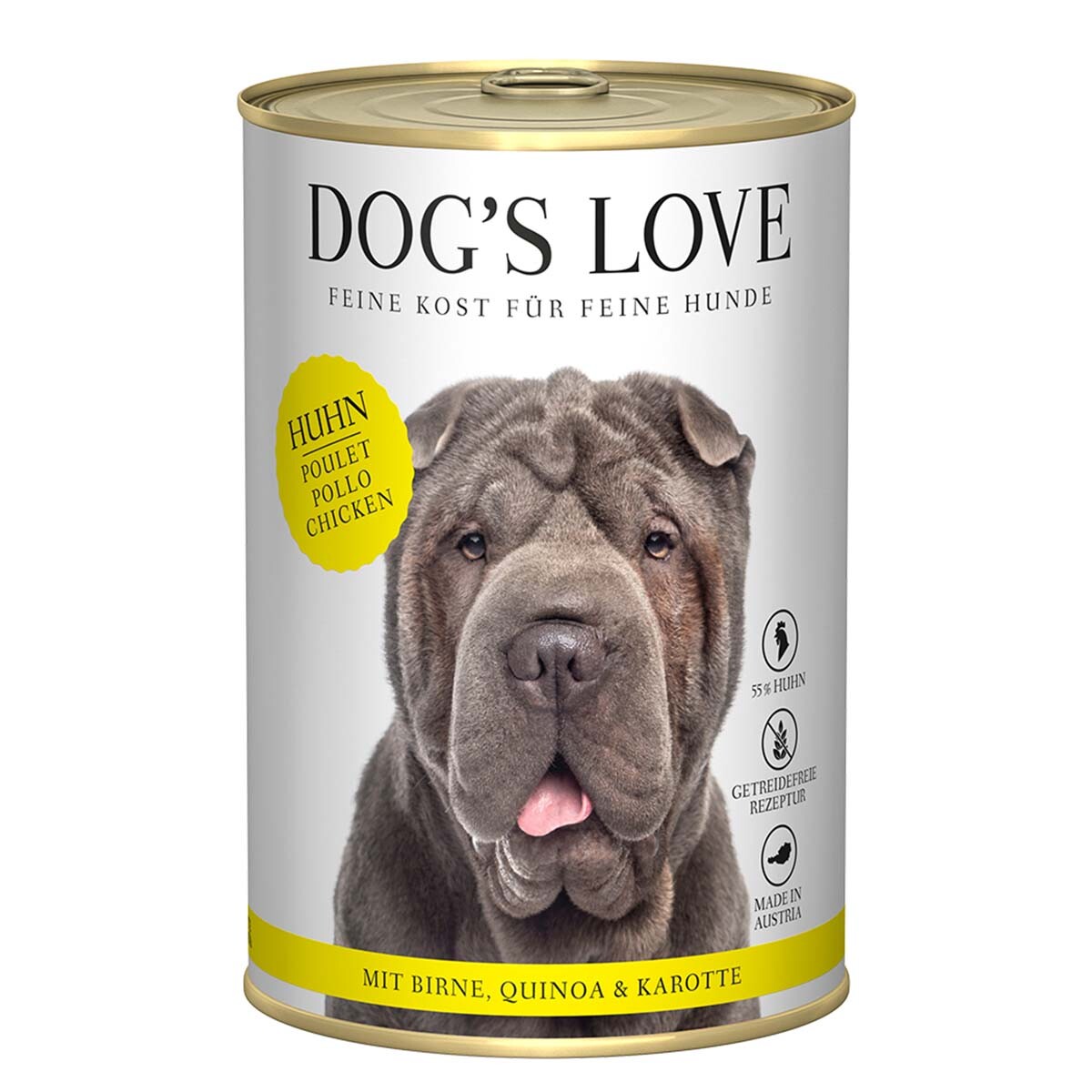 Dog's Love Classic kuřecí maso s hruškou, quinoou a mrkví 12x400g