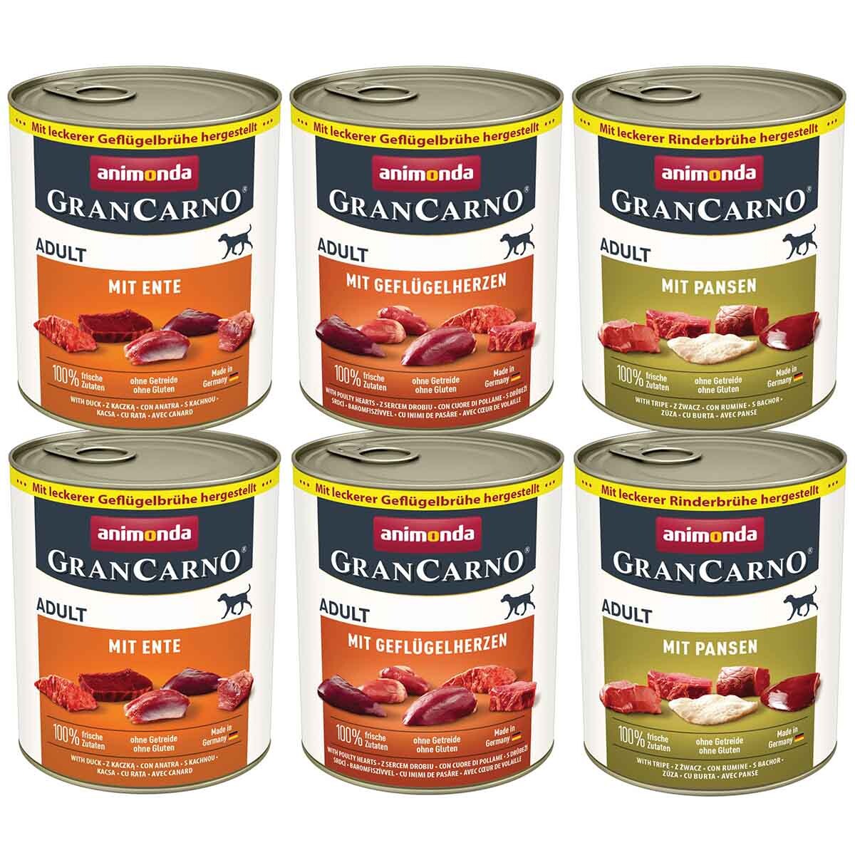 Animonda GranCarno Adult šťavnatá variace 24x800g