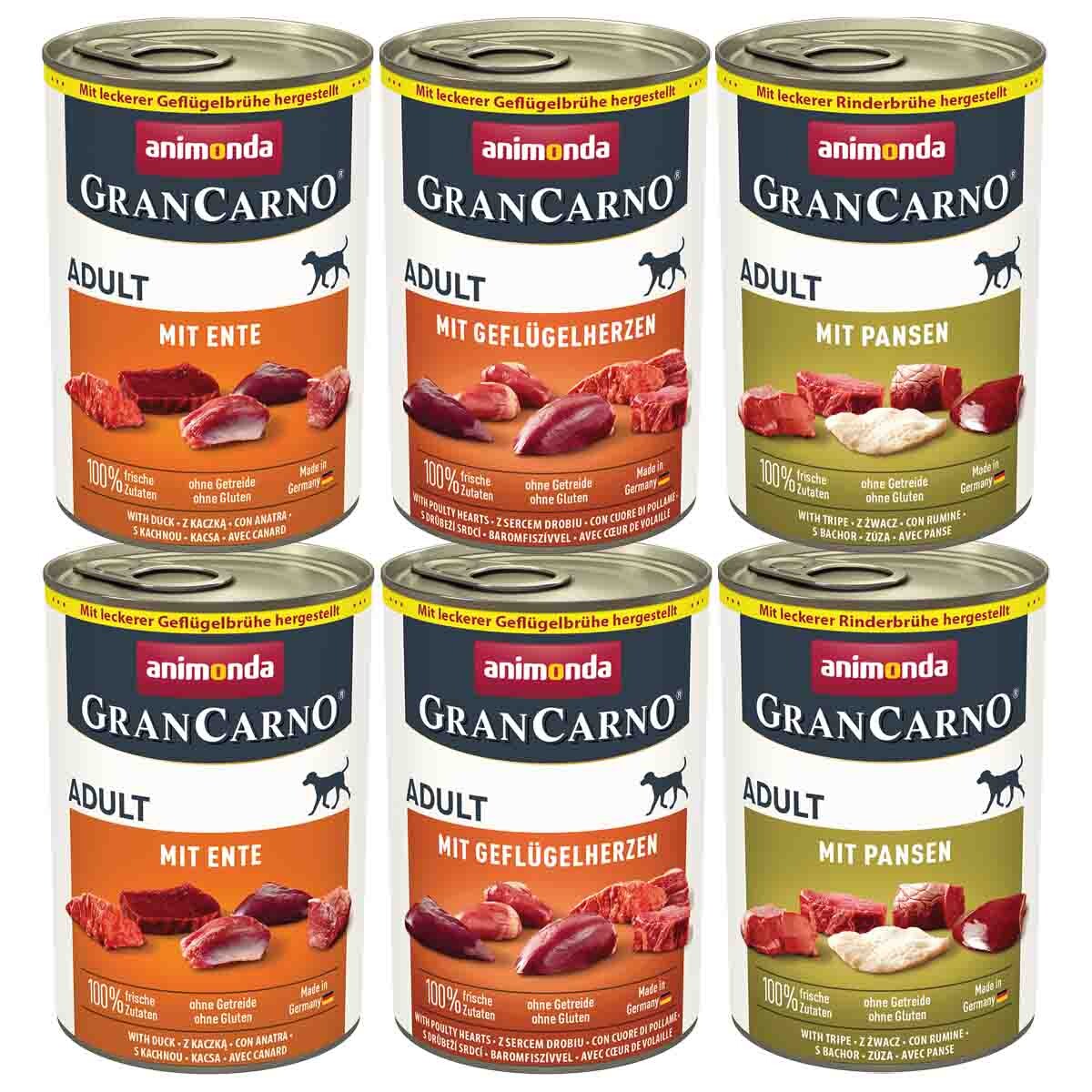 Animonda GranCarno Adult šťavnatá variace 24x400g