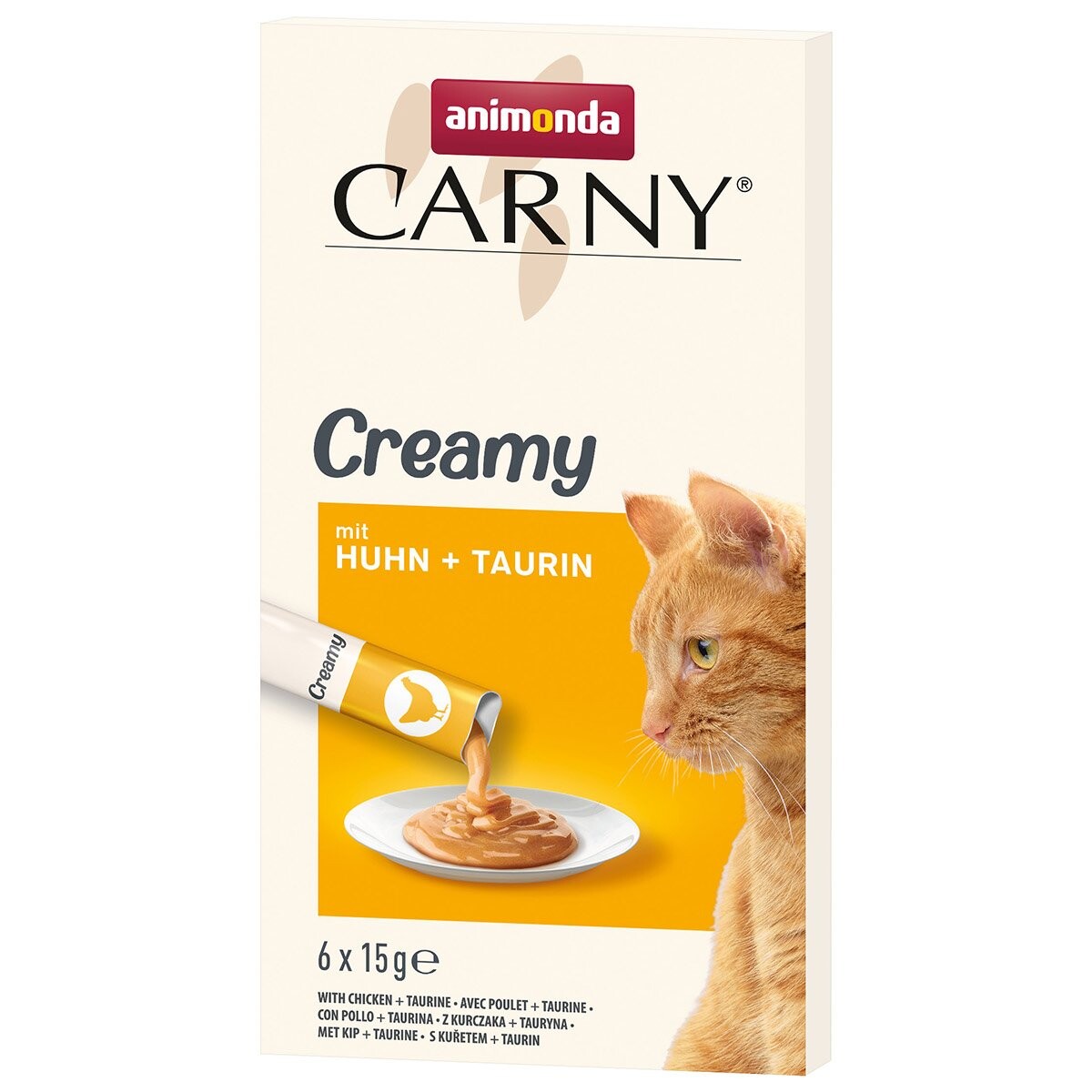 animonda Carny Adult Creamy kuře + taurin 30 × 15 g