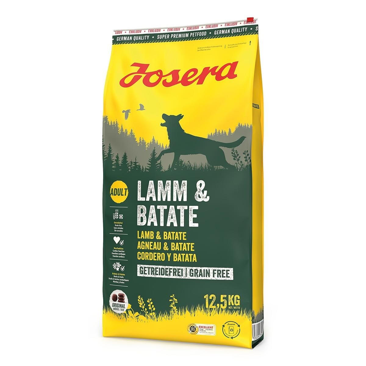 Josera jehněčí & batáty 2x12,5 kg