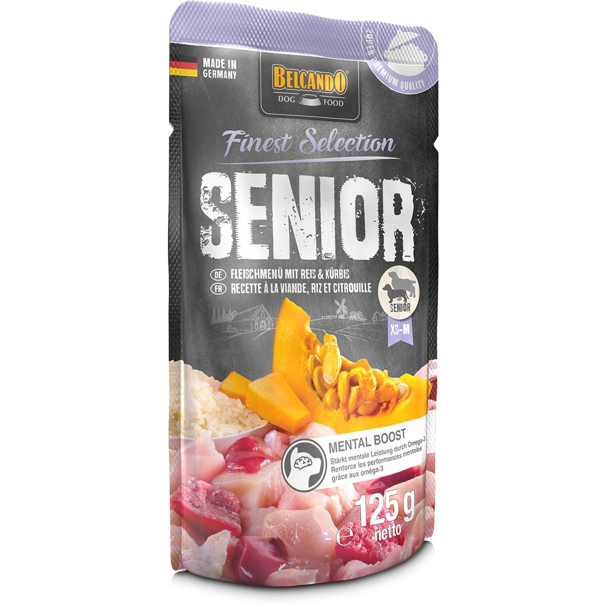 Belcando senior masové menu s rýží a dýní 12x125 g